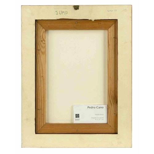 Pedro Cano, Untitled, 1980s, Pastel Drawing on Board, Framed For Sale - Image 4 of 5