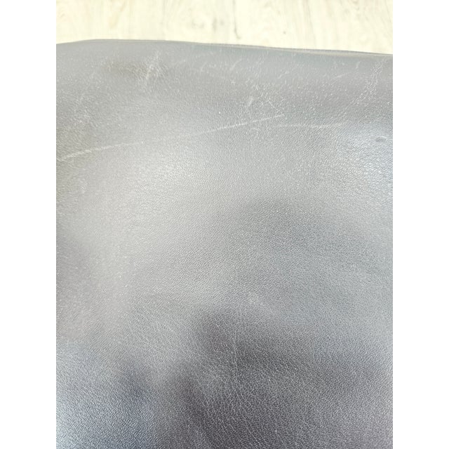 Vintage Swiss Leather Pouf from de Sede, 1970s For Sale - Image 9 of 15
