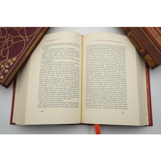 Set of 8 Franklin Library Leather Bound Books For Sale - Image 9 of 11