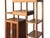 Brown Asian Inspired Asymmetrical Light Brown Shelving Display Cabinet Divider For Sale - Image 8 of 10