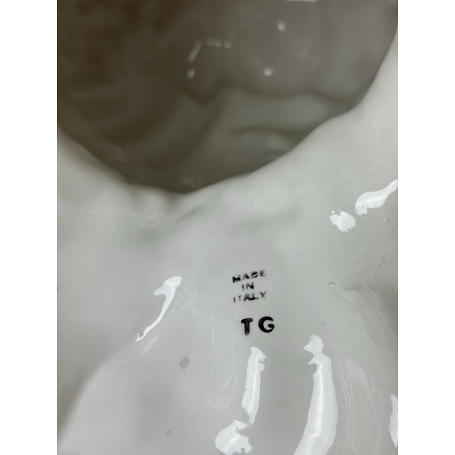 Purple 1980s Italian Glazed Pottery After Giuseppe Arcimoldo Bust For Sale - Image 8 of 8