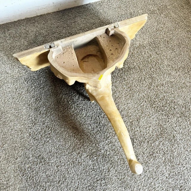 1970s Elephant Sconce Console Table by Chapman For Sale - Image 9 of 10