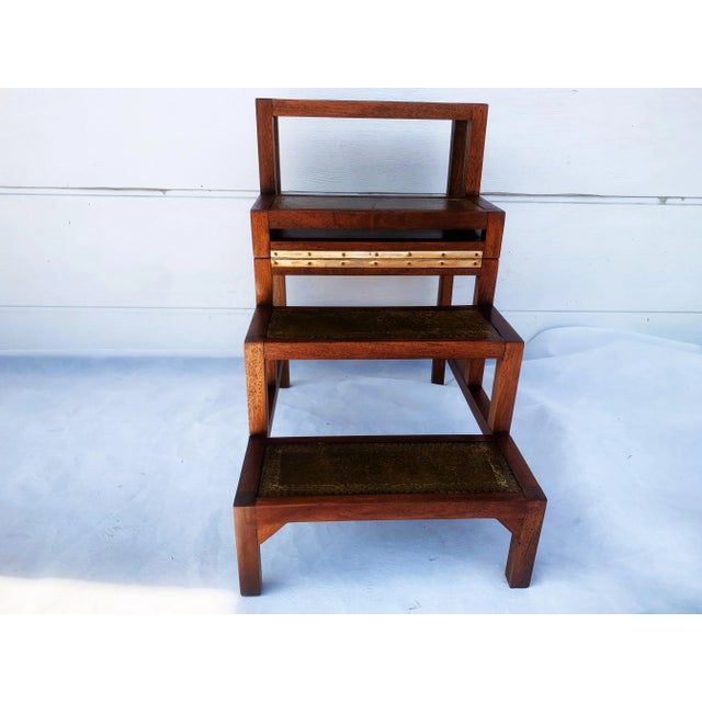 English Victorian Metamorphic Library Stair, Mid-19th Early 20th Century For Sale - Image 14 of 18