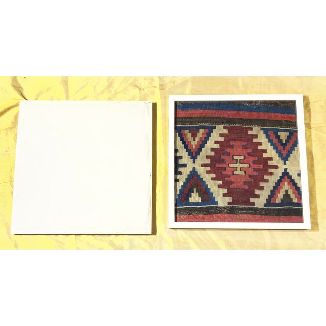 Pair of 19 Century Handwoven Antique Textile Wall Hanging For Sale - Image 10 of 12