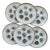 Vintage Oyster Plates in Blue-Grey Gradient Earthenware from Moulin Des Loups, 1970s, Set of 6 For Sale