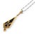 1910s Edwardian Diamond Onyx 18k Yellow Gold Platinum Necklace For Sale In Los Angeles - Image 6 of 7