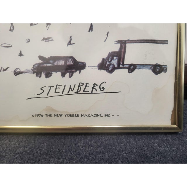 Original 1976 first edition vintage poster, "View of the World from 9th Avenue" by Saul Steinberg for The New Yorker...