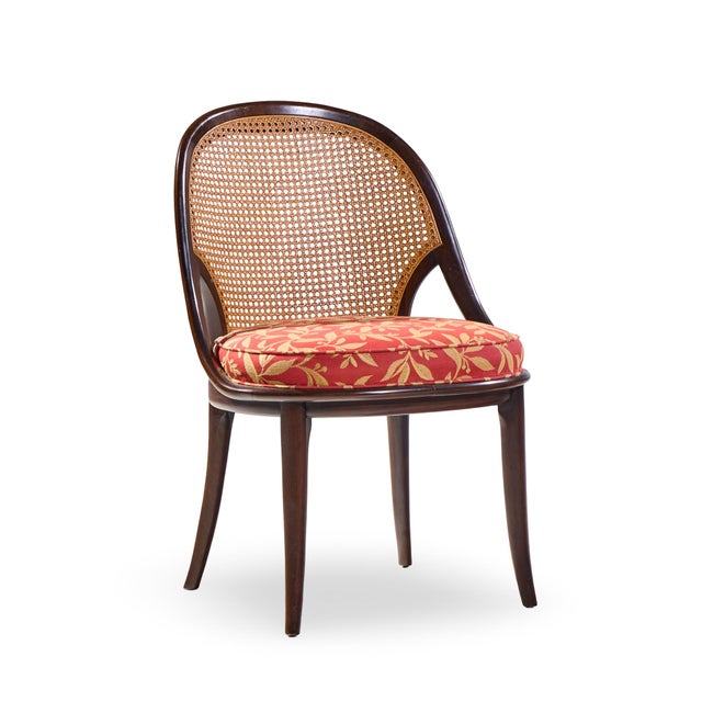 Widdicomb Widdicomb Mid Century Camel Back Cane and Mahogany Dining Chairs - Set of 6 For Sale - Image 4 of 11