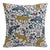 20" Decorative Pillow with Welt in Leopard Mustard Plum For Sale