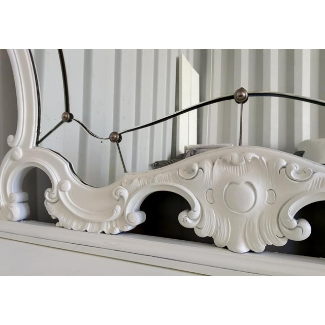 Antique Beveled Chestnut Mirror, 1900s For Sale - Image 5 of 13