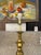 Ceramic Gilded Balustrade Table Lamp, Vintage For Sale - Image 7 of 12
