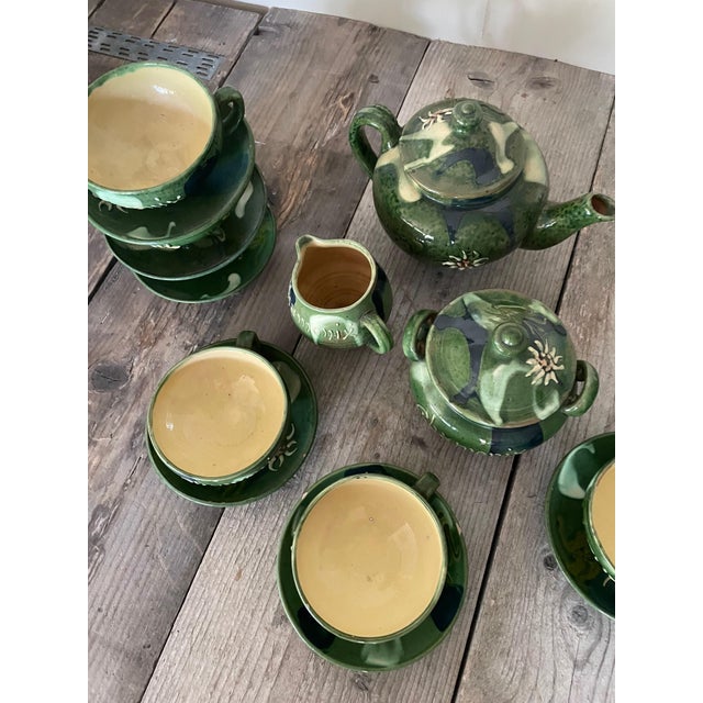 Ceramic Tableware from Chamonix, 1960s, Set of 9, in Good conditions. Designed 1960 to 1969