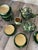 Ceramic Tableware from Chamonix, 1960s, Set of 9, in Good conditions. Designed 1960 to 1969