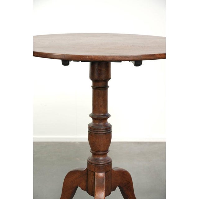 Antique English Tilt-Top Table For Sale - Image 9 of 11