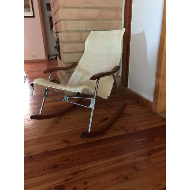Mid-Century Japanese Rocking Chair by Takeshi Nii For Sale - Image 9 of 10