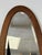 Vintage Oval Oak Mirror with Beveled Glass, 1980s For Sale - Image 10 of 18
