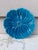 Mid-Century Modern Large French Mid-Century Majolica Blue Flower Platter Charolles For Sale - Image 3 of 5