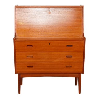 Vintage Teak Secretaire by Arne Wahl Iversen For Sale