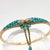 Late 19th Century Victorian 18k Yellow Gold Turquoise Charm Bangle For Sale In New York - Image 6 of 10