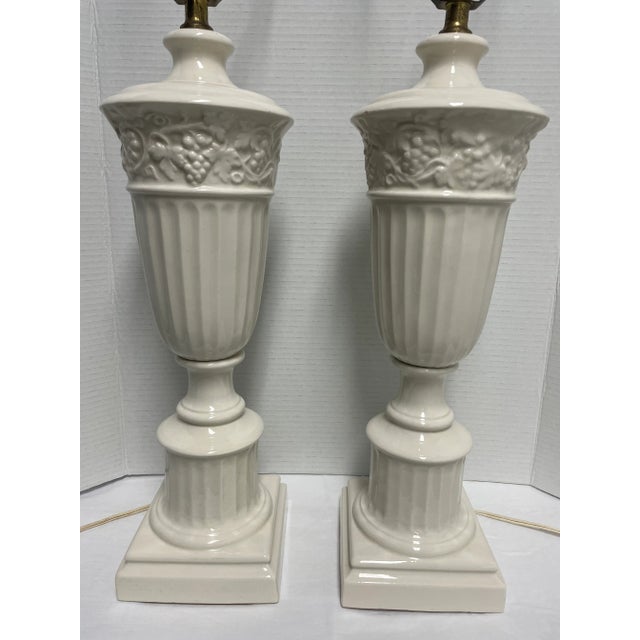 These beautiful porcelain lamps came from the Biltmore Hotel in Atlanta, GA (listed on the National Register of Historic...