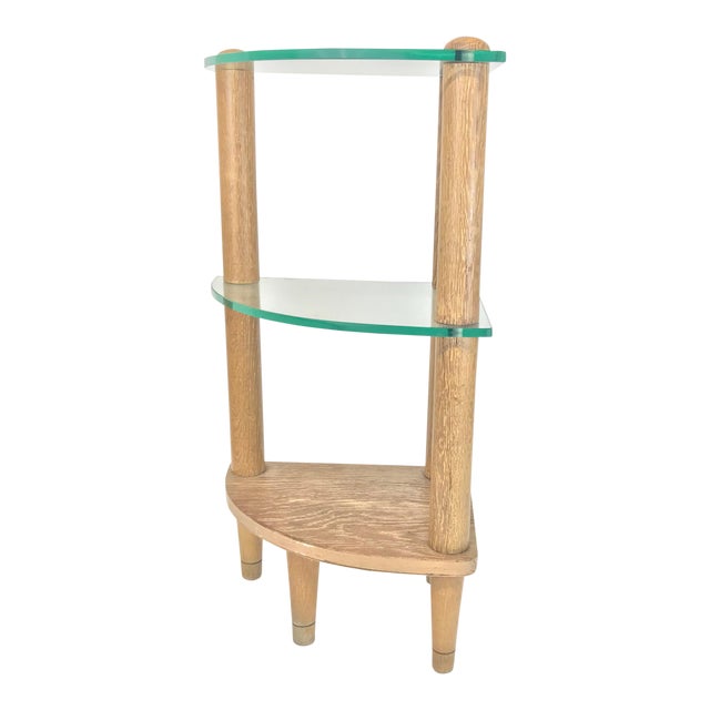 1940s Cerused Corner Shelf by Gilbert Rohde Chairish