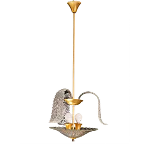 Vintage Liberty Pendant Light by Barovier & Toso, 1950