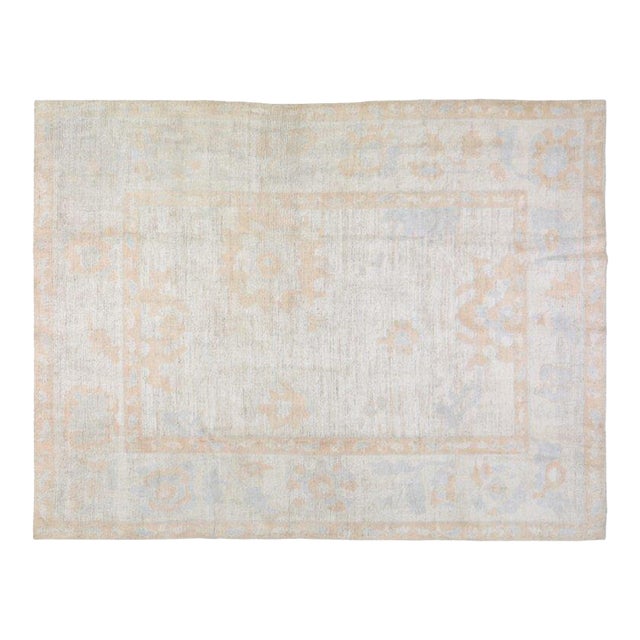 Turkish Wool Oushak Rug,7'10"X10'3" For Sale