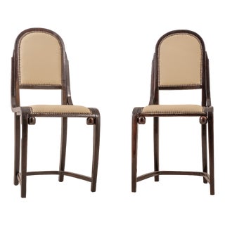 Set of Beech Dining Chairs by Josef Hoffmann for Jacob & Josef Kohn For Sale