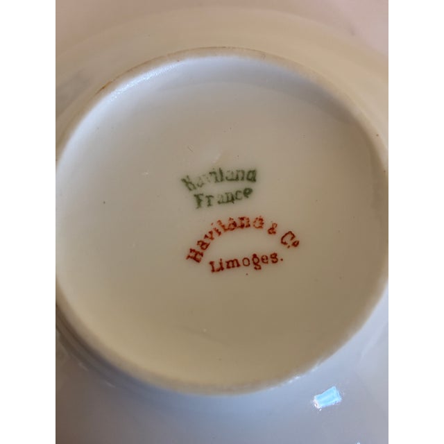 Ceramic Antique Haviland & Co. Limoges Double Handle Bouillon Cups, Set of 4 For Sale - Image 7 of 12