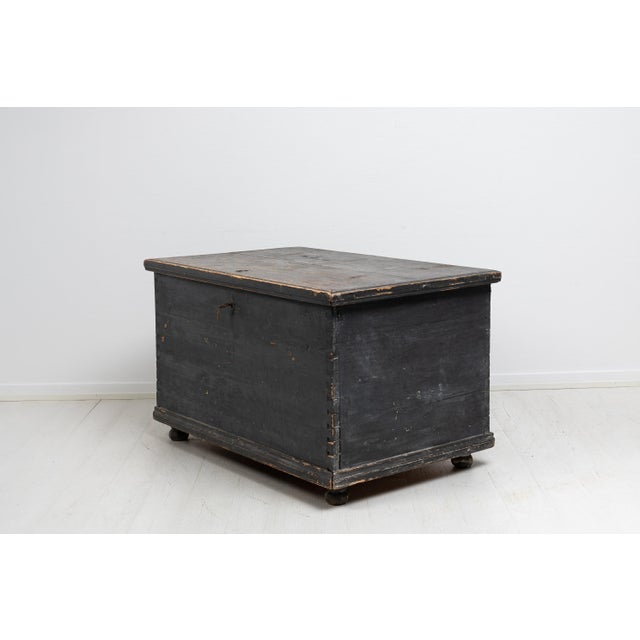 Large 19th Century Swedish Painted Hope Chest For Sale - Image 6 of 14