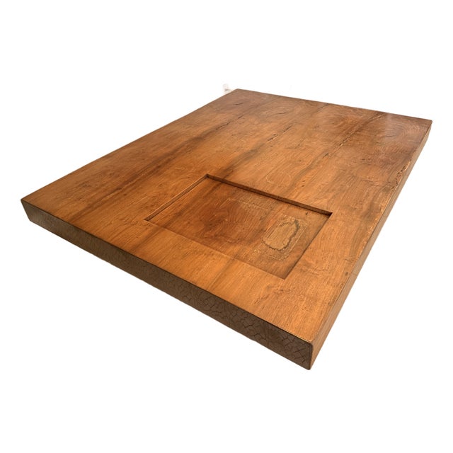 Late 20th Century Very Large Solid Koa Coffee Table For Sale