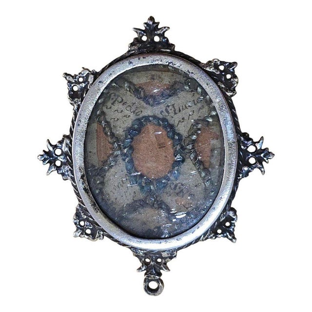 17th Century Sterling Silver Reliquary with Intact Wax Seal, 1650s For Sale - Image 6 of 10