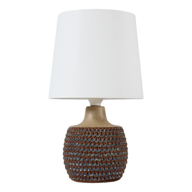Modern Danish Stoneware Table Lamp with Drop Shaped Design from Søholm, 1960s For Sale