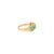 Metal 5 Octagon Cut Emerald Halo Diamond Ring Size 6 For Sale - Image 7 of 15