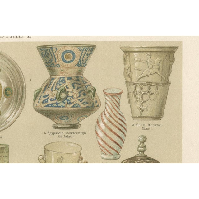 Art Nouveau Glass and Historic Glassmaking by Peter Behrens, 1898, Set of 2 For Sale - Image 10 of 16