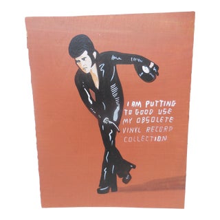 Javier Mayoral Outsider Folk Art Original Acrylic Painting For Sale