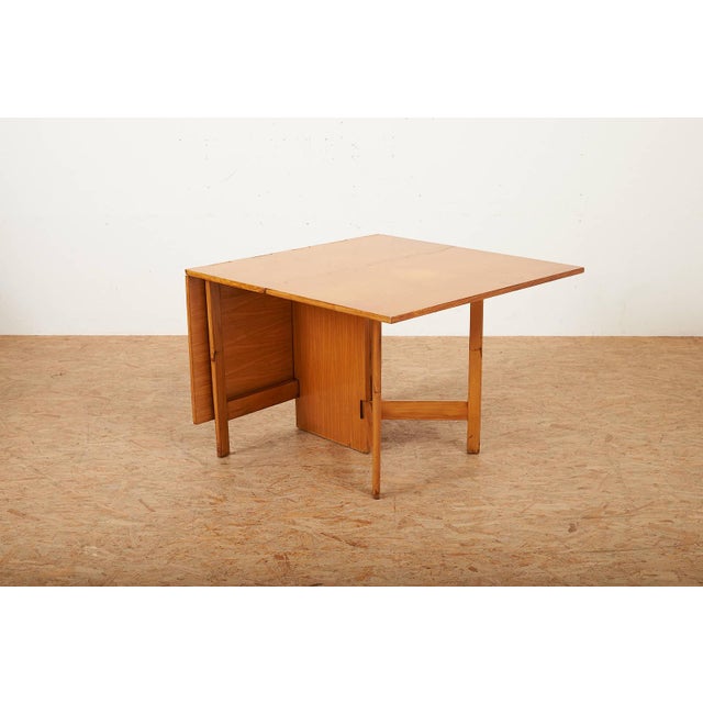 Gate Leg Table No. 4656 Primavera Wood Frame Construction, Veneered Tabletop by George Nelson for Herman Miller, 1946 For Sale - Image 16 of 16