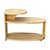 MCM C3753 3-Tier Blonde Surfboard End Table Pair by Heywood Wakefield, 1941 For Sale In Los Angeles - Image 6 of 7