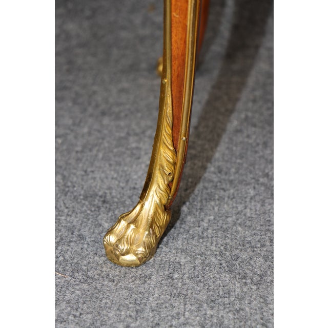 Pair Dore' Bronze Mounted French Louis XV Night Stands Attr. Joseph Zweiner For Sale - Image 16 of 17