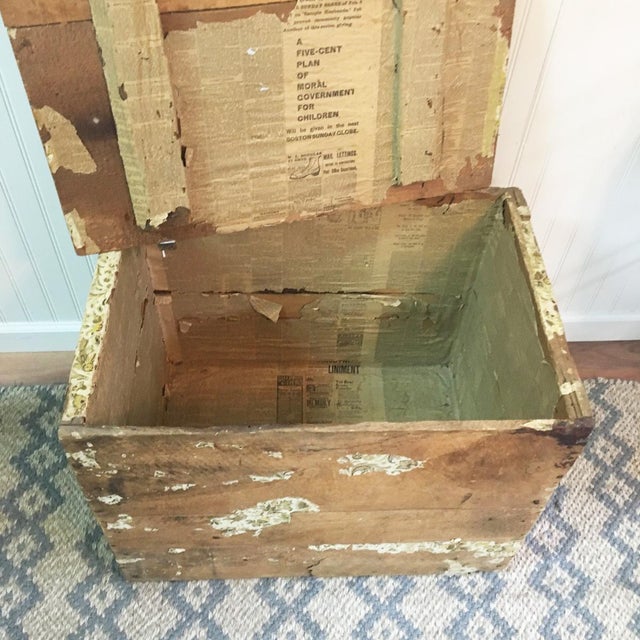Antique Wooden Shipping Crate Chairish