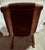 Textile Vintage Art Deco St Timothy Chair Company Velvet Barrel Back Club Chair For Sale - Image 7 of 12