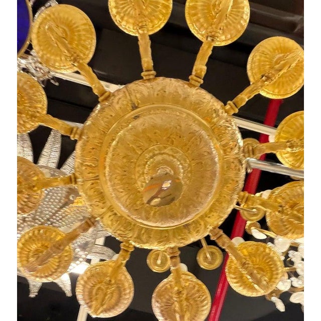 Neoclassical 1900 Caldwell Gilt Bronze Caldwell Chandelier 12 Lights For Sale - Image 3 of 8