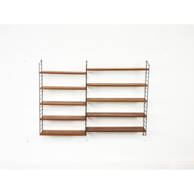 Vintage Teak Wall Shelf by Kajsa & Nils Nisse Strinning for String, 1960s For Sale - Image 10 of 10