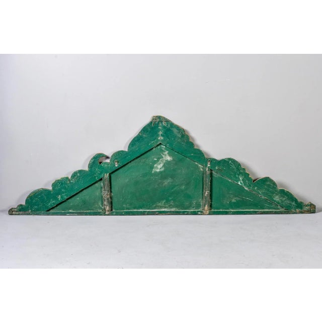 Rustic European Early 20th Century Wood and Canvas Painted Produce Sign For Sale - Image 3 of 11