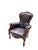 Vintage Chocolate Brown Leather Ralph Lauren Style Club Armchair For Sale - Image 12 of 17