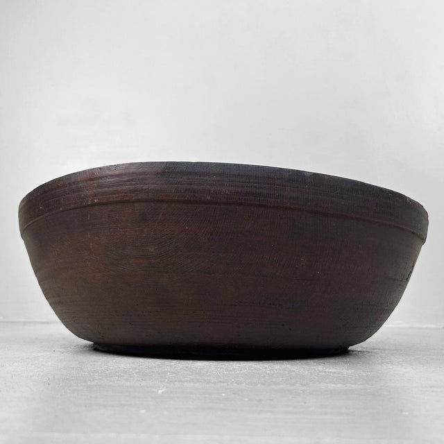 Antique Japanese Wooden Bowl, 1890s For Sale - Image 6 of 13