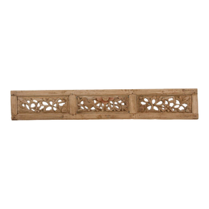 Lotus Bloom Antique Wood Carving