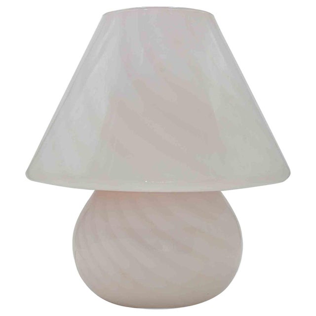 Vintage Table Lamp in Pink Murano Glass, Italy, 1970s For Sale - Image 6 of 6