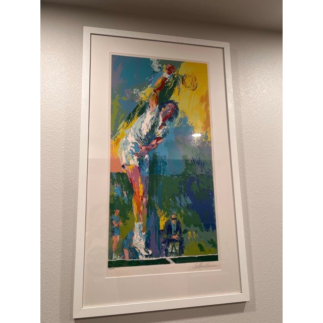 LeRoy Neiman "Sun Serve" — Hand-Signed Limited Edition Serigraph, 122/300 Original 26-color serigraph (silkscreen) by...