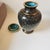 Vintage Cloisonné Enamel Black & Gold Floral Lidded Jar / Tea Caddy With Gilt For Sale - Image 4 of 8